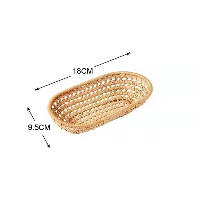 paniers rotin tressage géométrique naturel multifonctionnels ménagers réutilisables traditionnels artisanats
