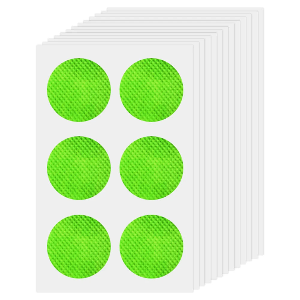 autocollants anti moustiques vert orange jaune pointillés opaques simples adhésifs pack 78pcs différentes couleurs
