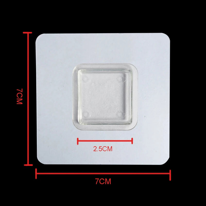 support fixation carte adhésif transparent moderne 7cm 7cm 10pcs fonctionnel