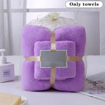 serviette face absorption rapide toilette polyester coton rose beige vert blanc bleu violet douce