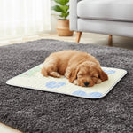 tapis confortable moderne animaux motif géométrique blanc gris bleu clair