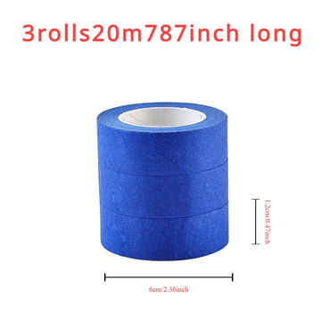 ruban adhésif bleu peinture texture rugueuse masquage pratique opacité 20m rolls