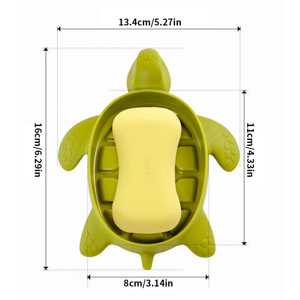 boîte savon tortue verte texturée écaille pieds sculptés décoration ludique maison