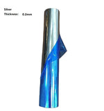 ruban adhésif miroir argenté bleu moderne non adhésif 0.15mm 0.1mm 0.2mm isolation thermique explosion