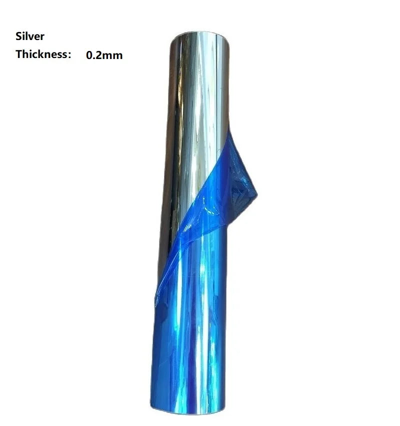 ruban adhésif miroir argenté bleu moderne non adhésif 0.15mm 0.1mm 0.2mm isolation thermique explosion