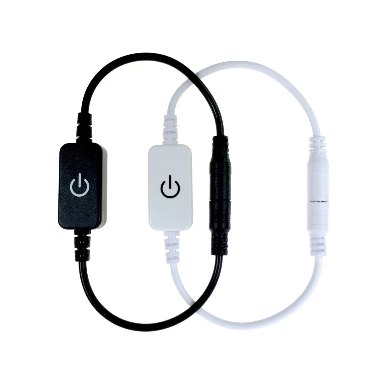 regulateur lumiere led controle tactile 12v 24v noir blanc variateur charge 96w ccc