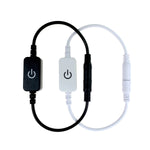 regulateur lumiere led controle tactile 12v 24v noir blanc variateur charge 96w ccc