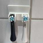 porte brosses dents adhésif blanc moderne salle bain stockage abs légèrement rugueux