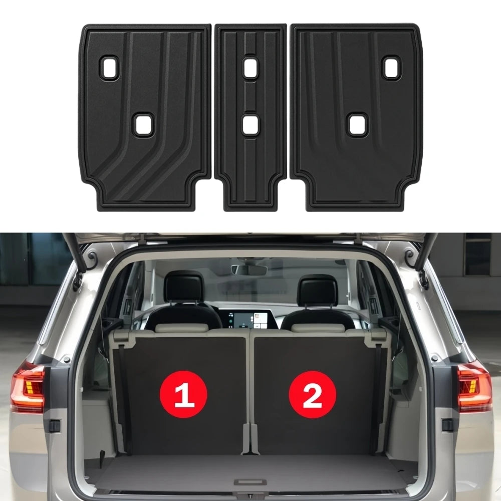 tapis sol coffre coussin dossier arrière noir texture rugueuse motifs ondulés moderne bmw x1