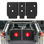 tapis sol coffre coussin dossier arrière noir texture rugueuse motifs ondulés moderne bmw x1