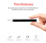 interrupteur tactile noir blanc doré moderne minimaliste boutons verre trempé led eu