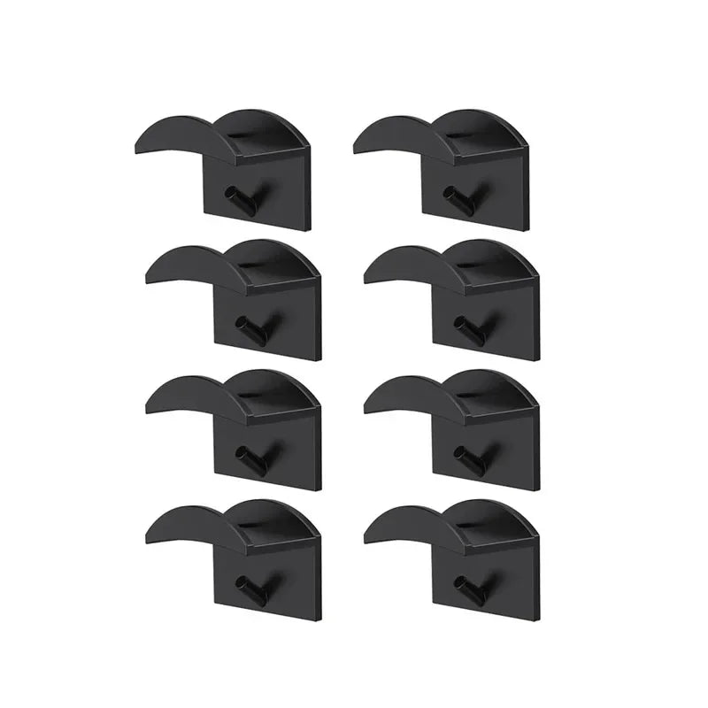 supports stockage murals adhésifs casquettes rouges noires brodées minimalistes 10 pièces