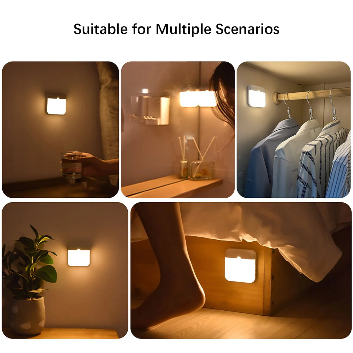 lampe nuit rechargeable led adhésive lumière froide chaude moderne chambre blanc mat