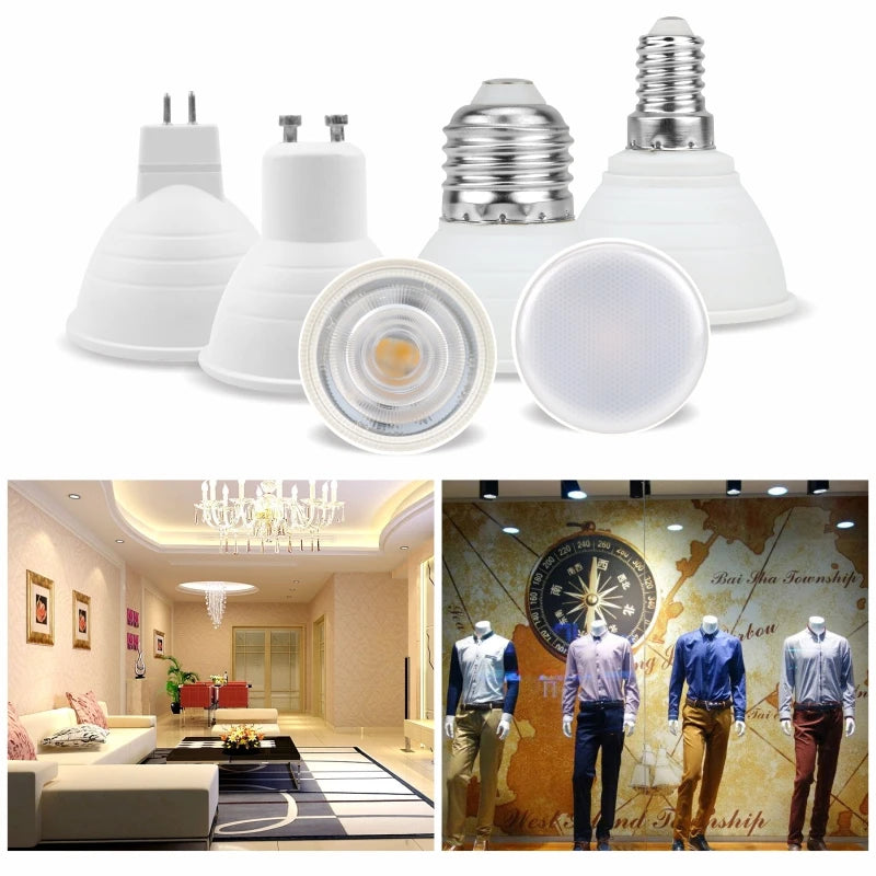 ampoules led blanc froid 120deg mat modernes e14 e27 gu10 mr16 opaques 50000hrs