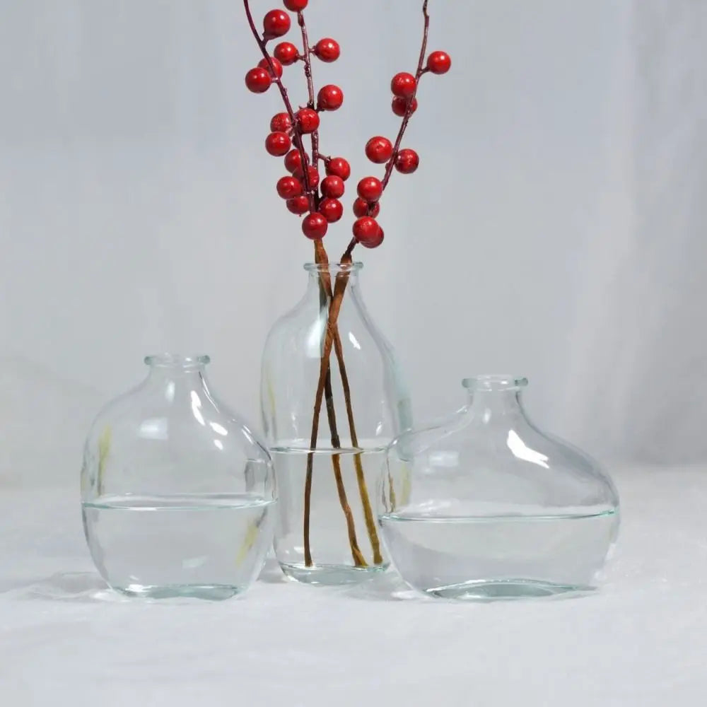 vases transparent modernes marron orange décoration maison simple minimaliste
