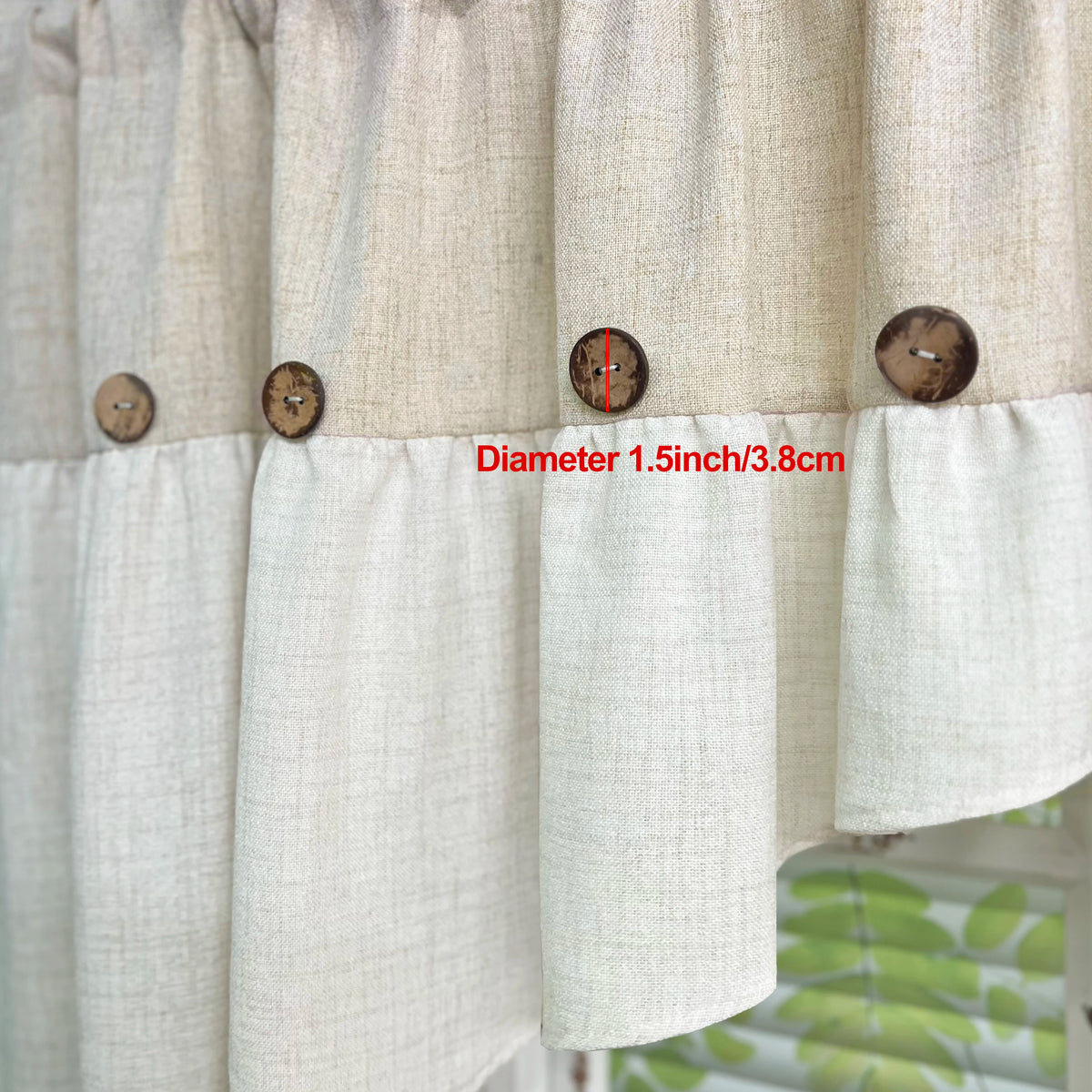 rideau triangle bois texturé beige blanc gris rustique chambre salonôtel large semi transparent tringle