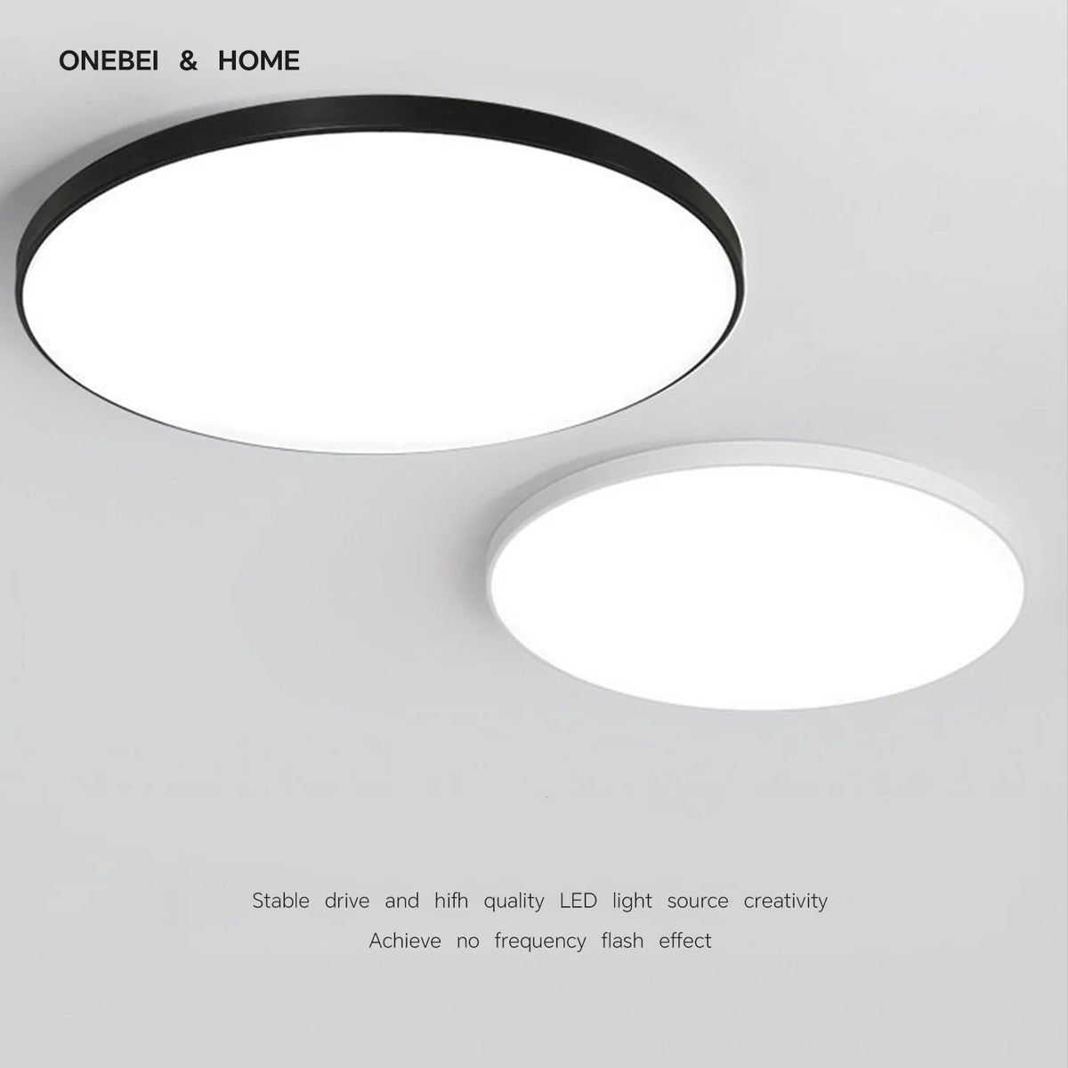 plafonnier led rond blanc ultra fin moderne luminaire intérieur salon chambre couloir minimaliste