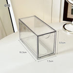 boîte rangement cosmétique transparente acrylique anti poussière tiroirs empilable moderne minimaliste