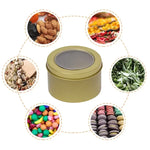 boîtes rondes métal or noir argent contemporaines rangement cosmétiques skincare organiser travel tins cream