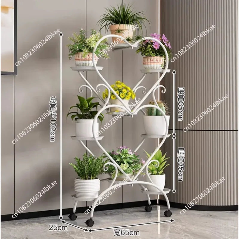 présentoir fleurs moderne blanc doré géométrique 102cm hauteur 65cm largeur