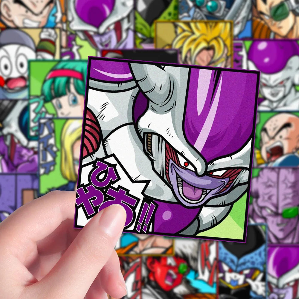 autocollants dragon ball personnages animés cartoong manga opaques étanches pvc haute qualité variées noël