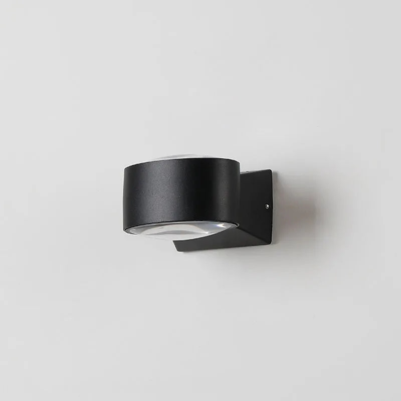 applique murale moderne led ip65 étanche noir aluminium salle salon chambre