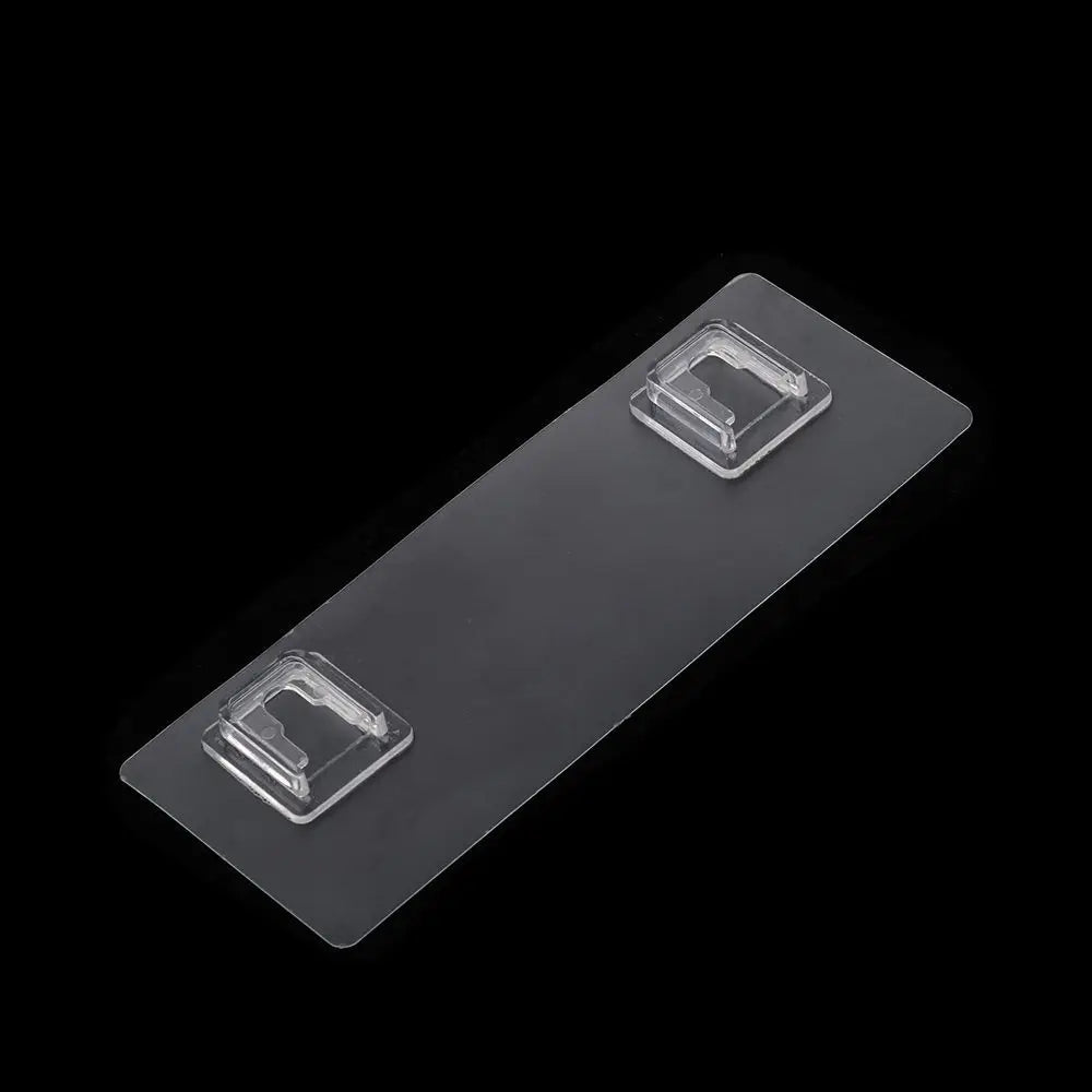 supports adhésifs muraux transparents étagères salle bain plastique minimaliste pièces