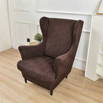 housses fauteuil gris rayures moderne protection reutilisable chair ottoman COVER