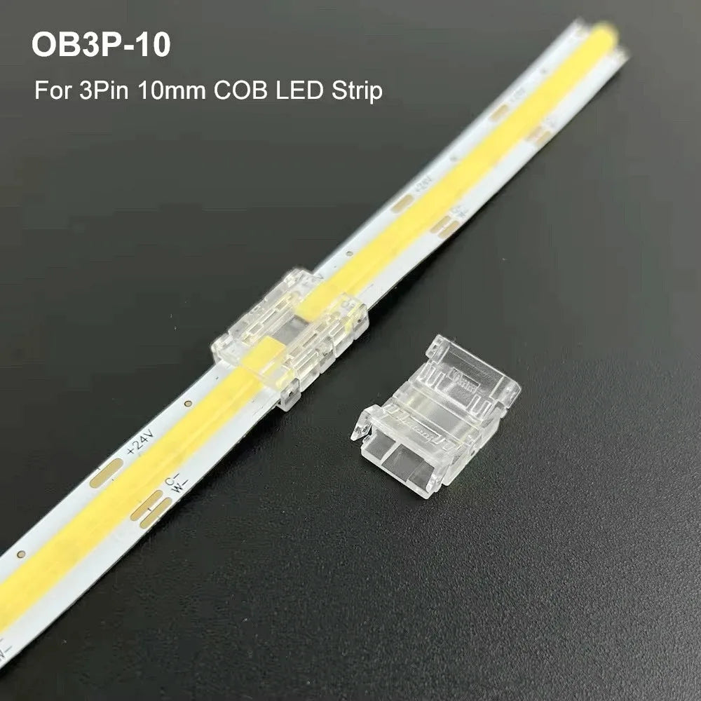 connecteur led transparent moderne clips intégré 24v basse tension broches led intégrées pratique