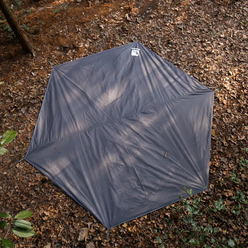 tapis sol imperméable oxford 210d gris moderne sac rangement camping ultraléger