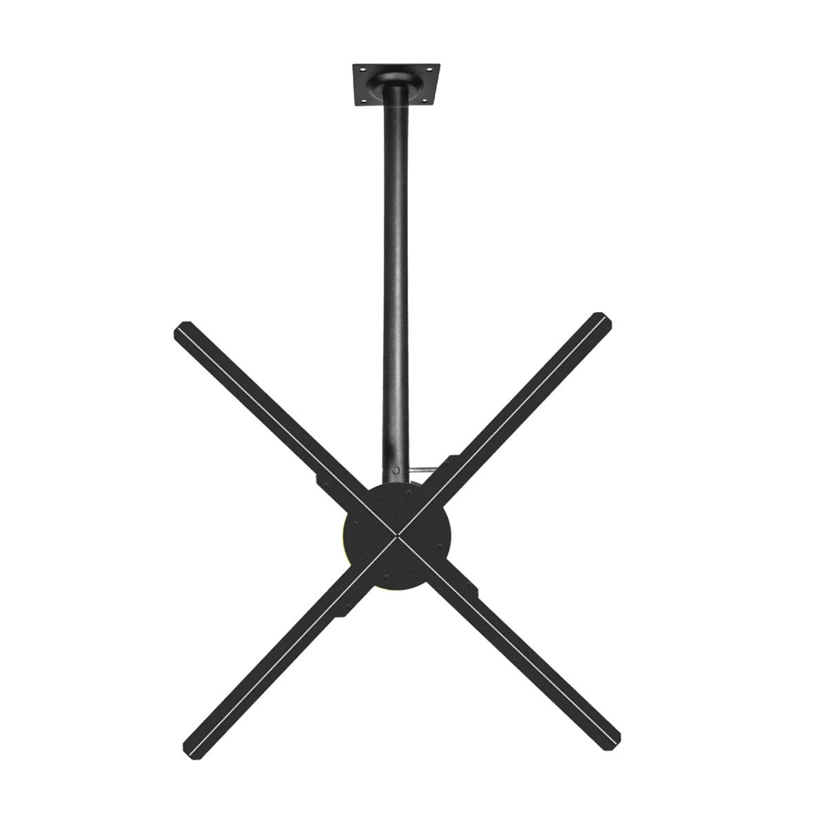 support mural projecteur holographique noir ajustable plaque fixation moderne 65cm 105cm