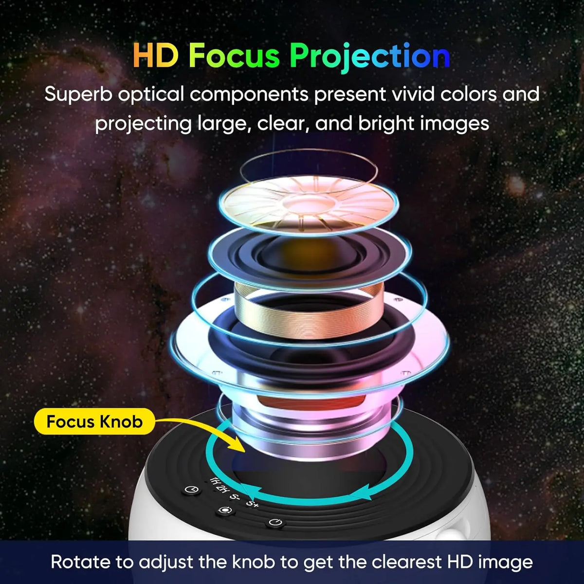 projecteur ciel étoilé nébuleuses galaxies led veilleuse chambre enfant adulte disco