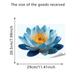 stickers decoratifs fleurs roses vertes violettes adhésifs salle bain decoration maison autoadhésifs blanc