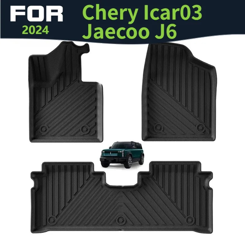tapis sol voiture noir rayures diagonales moderne fixations caoutchouc facile nettoyer imperméable tpe
