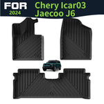 tapis sol voiture noir rayures diagonales moderne fixations caoutchouc facile nettoyer imperméable tpe
