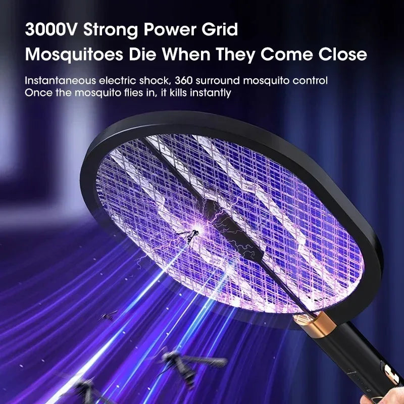 piège moustiques électrique moderne noir or uv transparent base support mural rechargeable usb