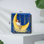 aimants magnétiques van gogh starry sky dessin animé vert marron bleu blanc noir art