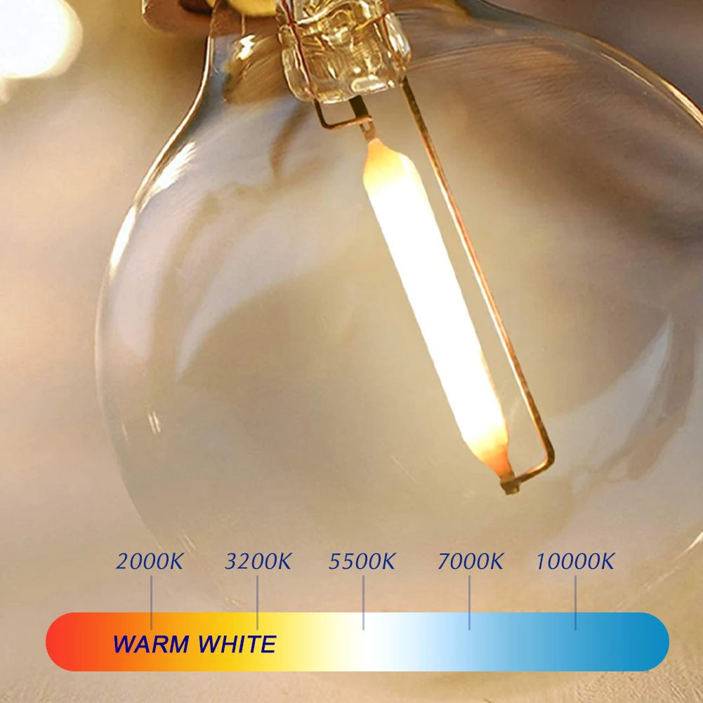 ampoules led filament doré blanc chaud vintage 20pcs e12 étanches 110v 220v 24v 5v