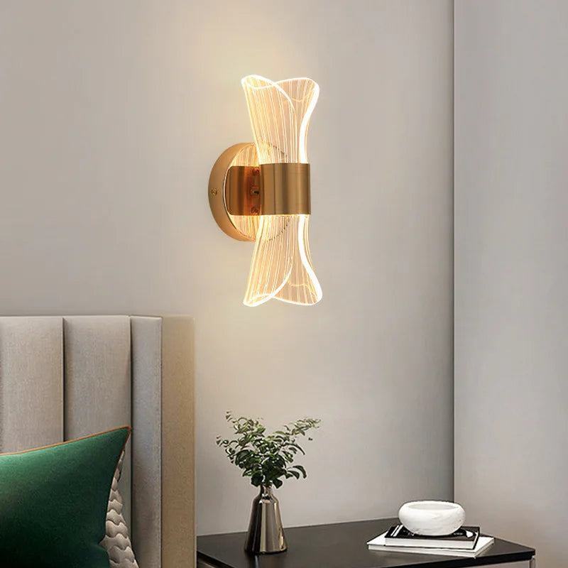 lampe murale moderne doré blanc translucide texture maille fine éclairage quotidien cuisine salle manger