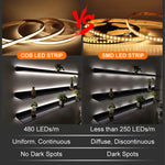 Ruban led cob blanc 3000k 4000k 6000k ip68 étanche 12v 24v adhésif lisse moderne
