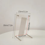 cadre photo transparent moderne clips photos fleurs séchées variante acrylique