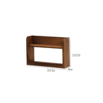 étagères murales bois naturel minimaliste horloge cadre photo vase lunettes plantes chambre salon