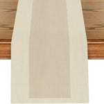 nappe table moderne lin beige clair minimaliste 30x45cm 90x35cm 150x59cm 180x71cm 220x87cm 260x102cm