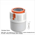 Power bank solaire rechargeable usb blanc orange moderne compact