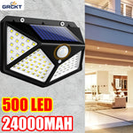 lumière solaire led extérieure ip65 moderne capteur mouvement triangles noirs autonomes