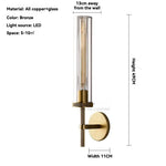 lampe murale moderne led noir doré transparent texture grille 4000k 3000k 6000k