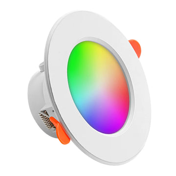 spot led blanc multicolore rgb télécommande gradation moderne 10w 15w led