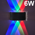 appliques murales led modernes rgb noir lumiere arc ciel texturées semi transluce