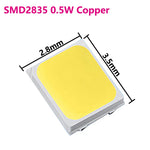 diodes led jaune smd 5730 2835 5w 60lm 3v plat opaques électronique 3000k 4000k
