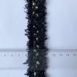 rubans frangés dorés blancs noirs 100 polyester largeur 3cm longueur 2mètres mariage décoration élégante